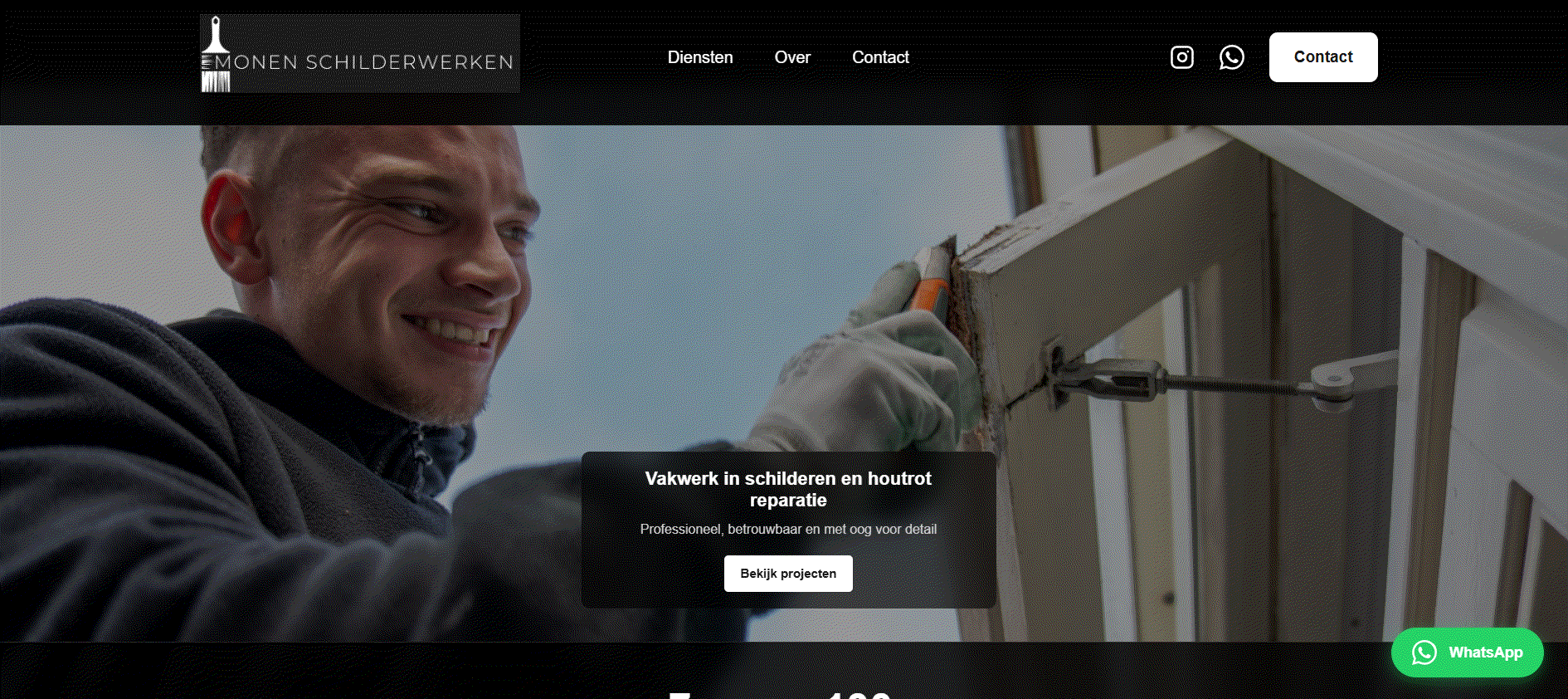 Monen Schilderwerken Website Screenshot