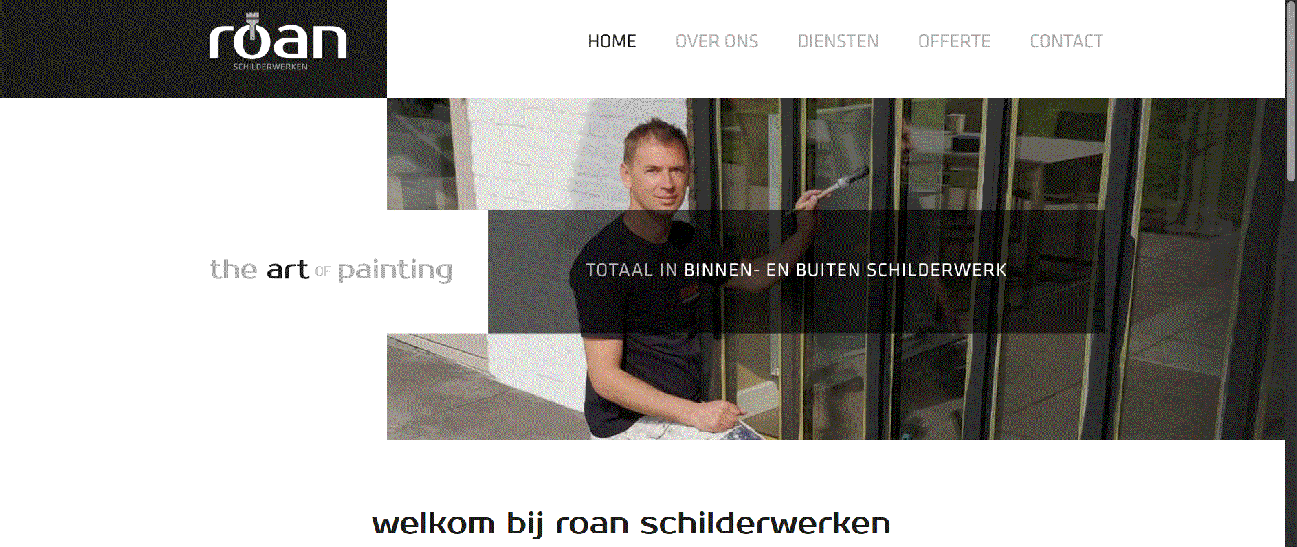 Roan Schilderwerken Website Screenshot
